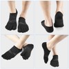 VWELL No Show Toe Socks for Men Women COOLMAX Five