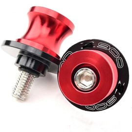 for Z900 2017-2025 8MM M8 Motorcycle Swing arm Sliders Spools Stand for K&-awasaki Z900 Z900RS SE 2015 2016 2017 2019 2021 2022 2023 2024 2025(Red)