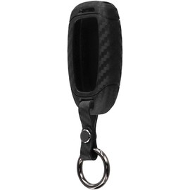 RichVibe - Funda de silicona inteligente para llave de anillo para Hyundai para Santa Fe, Palisade, Accent, i30, Veloster, Kona, Nexo, Elantra para gt 2018-2020 - Estilo de fibra de carbono con