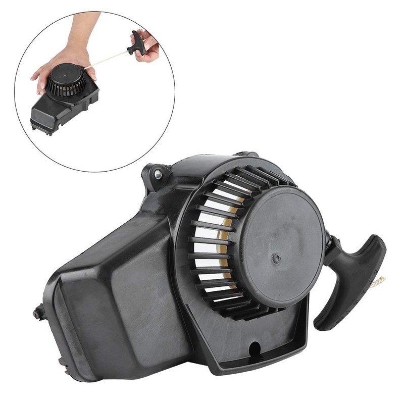 Motorcycle Igniter, Plastic Black Mini Motorcycle Pull Start Igniter 47-49cc