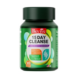 BEVIVE 15-Day Natural Detox Formula | Dual Gut-Colon Health Support | Mag-Ox & Licorice Root Scientific Blend | Caffeine-Free | Non-GMO | 30 Capsules