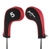 Andux 10pcs/set Golf Iron Club Head Covers with Zipper Black/red