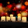 FPOO Rechargeable Flameless Tea Lights Candles with Timer & Remote,