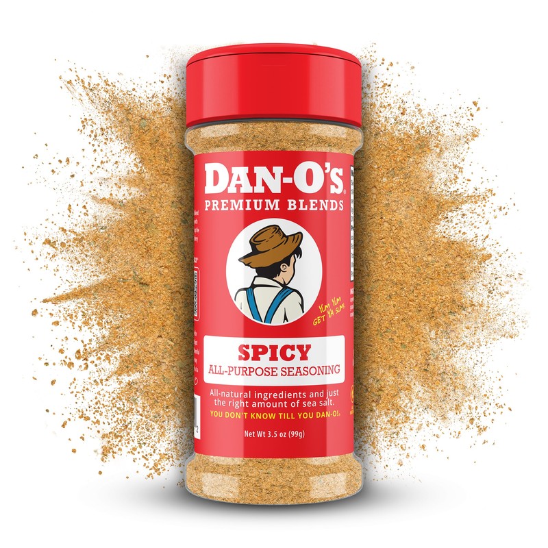Dan-O's Spicy Seasoning, 3.5 oz Bottle, Hot Seasoning for Chicken,