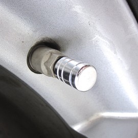 YY-AUTO 4pcs Chome Wheel Tyre Tire Valve Stems Air Dust Cover Screw Caps Car Truck Bike