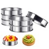 6 Pcs Stainless Steel Baking Rings – 8.5cm Round Crumpet