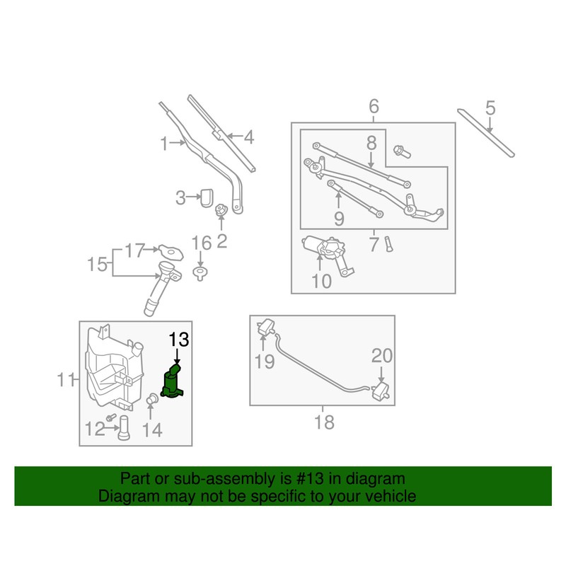 Car Wiper Washer Windshield Fluid Level Sensor 289111E400 For 350Z
