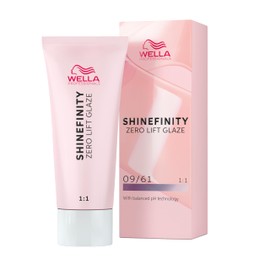 Wella Professionals Shinefinity Glaze - Hair-friendly Tint - Demi-Permanent, pH Neutral & Ammonia Free - For Natural Shine up to 20 Hair Washes - Vegan - 09/61 Cool Iced Platinum - 60 ml