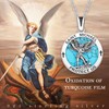 PARYFO 925 Sterling Silver St Michael Necklace for Men Women