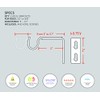 Ivilon Short Projection Brackets for Curtain Rods - for 1/2