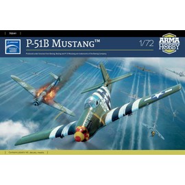Alma Hobby 1/72 US Army Air Force P-51B Mustang Plastic Model ADL70041 Molded Color