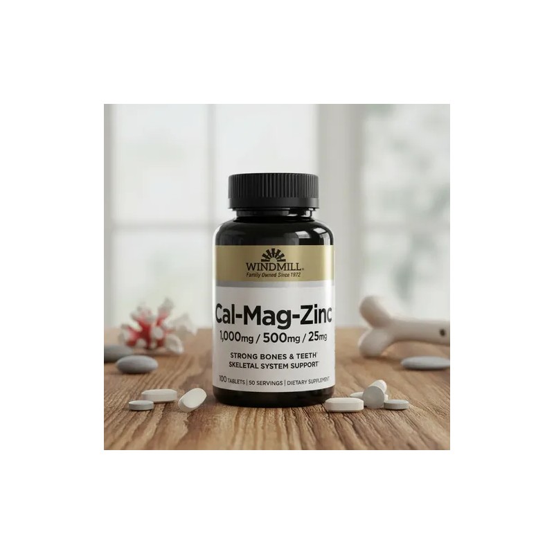 Cal Mag Zinc Calcio Magnesio 100 Tabs Windmill