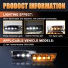 ZDEERAOTO Upgrade LED Front Bumper Fog light DRL Amber Sequential