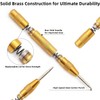 5PCS Titanium Step Drill Bit Set with 1 Automatic Center