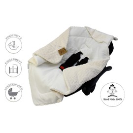 Universal, soft swaddling blanket with hood for newborns and for boys and girls up to approx. 9 months Suitable for pram, baby seat, child seat or cot bed Can be used all year round: