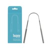 HUPPY Limpiador lingual de acero inoxidable: raspador lingual reutilizable para