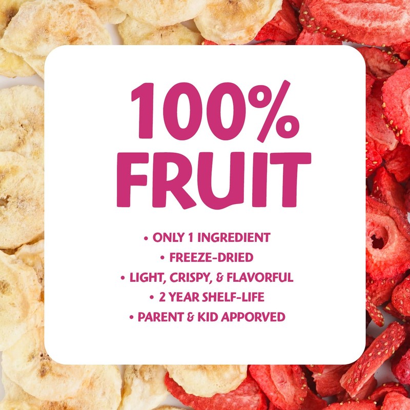 Brothers All Natural Freeze Dried Fruit Crisps, Banana Strawberry, 0.42