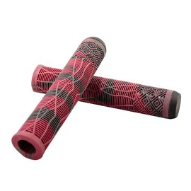 CLAS FOX Pro Scooter Grips 160 mm Bar Ends Included Soft and Comfortable (Red-Black)