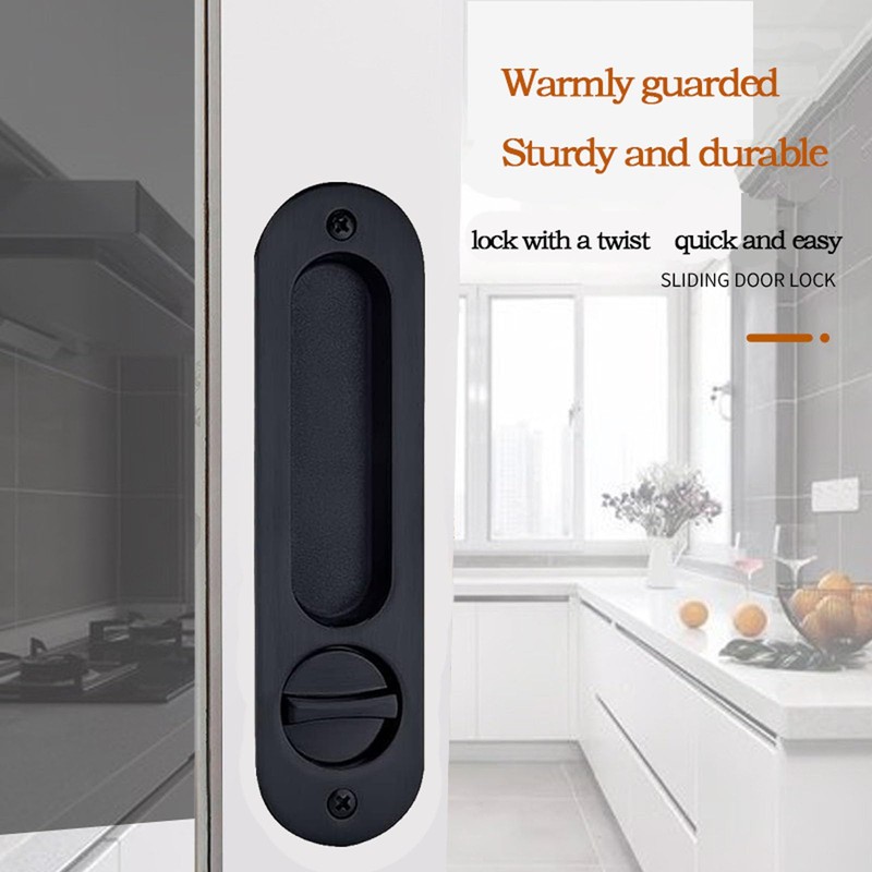 betensh Sliding Door Lock Sliding Door Handle with Key Door