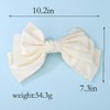 Wiwpar Big Satin Bow Barrette Hair Clips Satin Solid Bow
