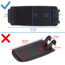 Aintier Armrest Center Console Cover Repair Kit Compatible with 2002-2008 For A4 Black