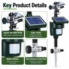 Solar Motion Activated Animal Repellent Sprinkler with Water Jet Spray