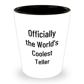 Teller Shot Glass - Officially The World's Coolest Teller Birthday Unique Gift from Friends, Family, or Coworkers