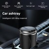 Zpana Car Ashtray with Lid, Smokeless Mini Detachable Vehicle Cup