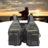 Fly Fishing Vest Reflective Strips Mesh Lining Fishing Vest Adjustable
