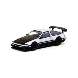 Diecast Model Car Compatible with Tarmac Works 1:64 Toyota Sprinter Trueno AE86 Widebody by Jon Sibal with Trading Card Limited Edition T64G-060-WB