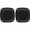 Cldaisy 2Pcs Black Woofer Radiator Bass Passive Speaker 3" Low