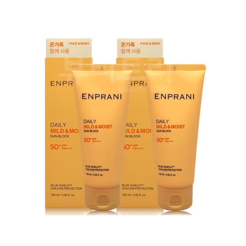 Enprani Daily Sunblock 120ml+120ml / 엔프라니 데일리 선블록 120ml+120ml