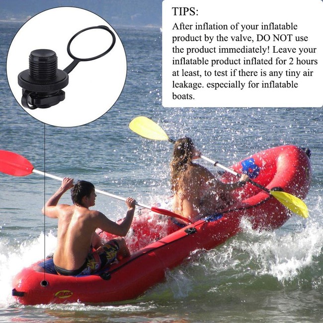 Spiral Air Valve Plug Anti-leak Inflation Replacement for Boat Kayak Raft Airbed 