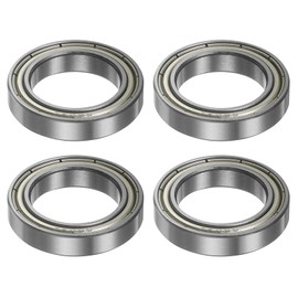 QUARKZMAN 6803ZZ Deep Groove Ball Bearing 17 mm Bore 26 mm AD 5 mm Thick Chrome Steel Double Shielded Bearing for Engines Pumps Conveyors Pack of 4