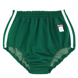 PHYSALIS Gym Shorts D1 Type FSL Middle Cut 1 Line School Sales PE Clothes Sports Bloomer D1, green, 3L