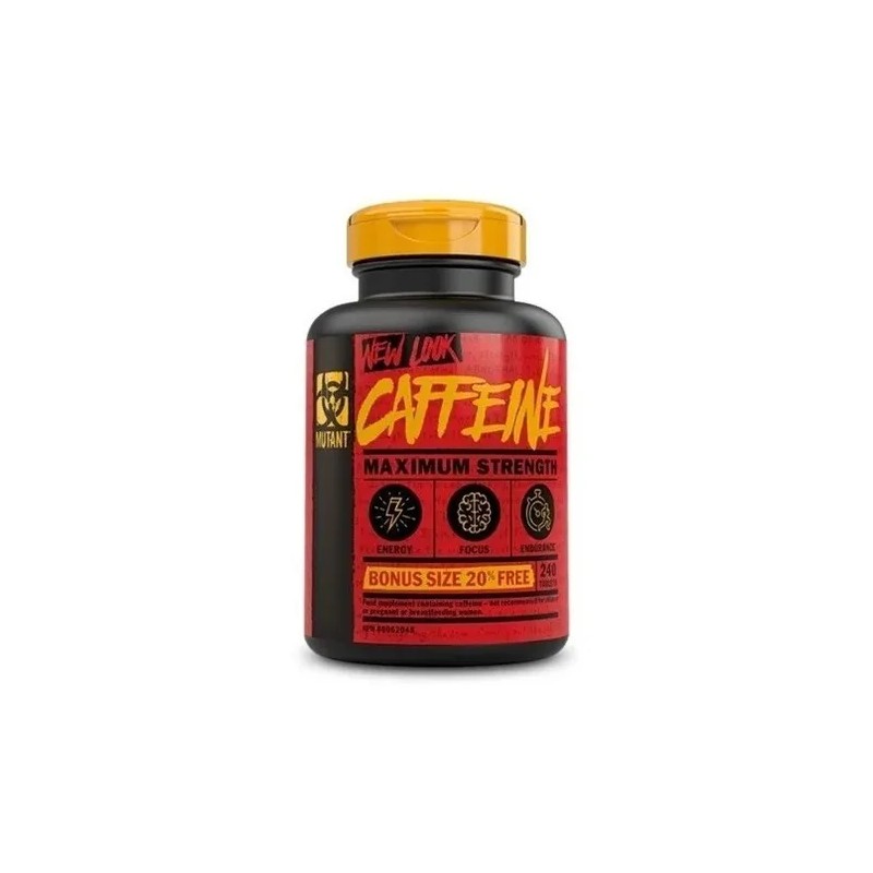 Cafeina Mutant Caffeine Energia Focus 240 Tabletas L