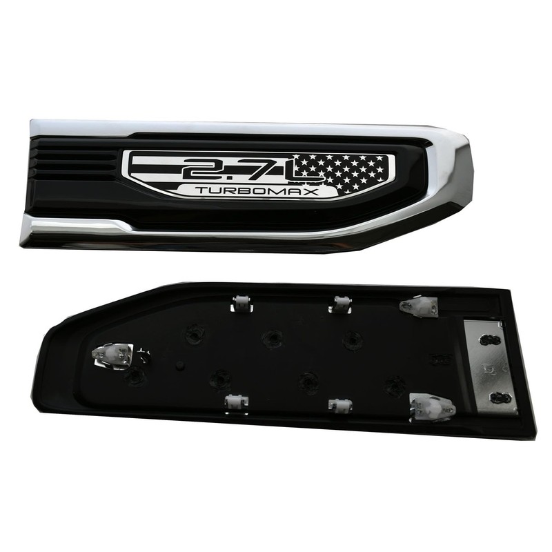 Pair Driver Passenger Side Badge Vent Emblems Compatible with 2019-2025