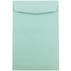 JAM paperenvelopes, color aqua, 50 por Paquete, 6" x 9"