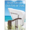 A4 XXL Retirement Card Beach Basket with Envelope – Elegant