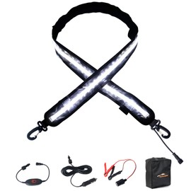 TopAutoGear 12V Led Light Strip, Dimmable Camping Awning Lights with IP67 Waterproof, Multi-Functional Use for RV, Tent, Camping, White/Amber Light