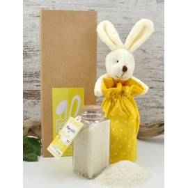 direct&friendly Bunny Salt Gift Set Small Gift (Yellow - Organic Lemon Salt)
