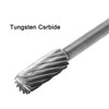QUARKZMAN 4 Pcs Tungsten Carbide Rotary Files 1/8" Shank Single