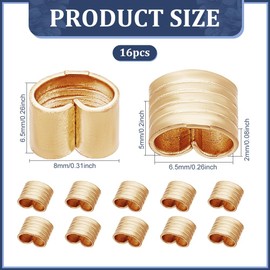 BENECREAT 16Pcs 3D Printer Brass Buckle, Open Timing Belt Fixing Connectors Golden 3D Printer Parts & Accessories for 3D Printer Accessories Timing Belt Parts