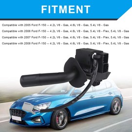 JDMON Turn Signal Switch Compatible with Ford F-150 2005 2006 2007 2008 Wiper Dimmer Combination Multi-Function Switch Ford F-150 2005-2008 Replaces 6L3Z13K359AA SW7388 5L3Z13K359AAA