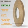 M & E Design Pre-Glued Veneer White Oak 7/8" x