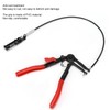 Flexible Wire Hose Clamp Plier Steel RustProof Red Black Automobile