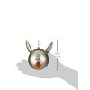 Alessi Asinello Weihnachtsbaumkugel aus mundgeblasenem Glas, Handdekoriert, 1er Pack, 9,0