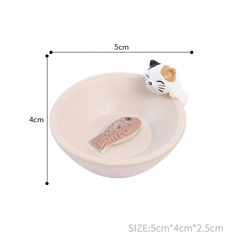 Fujitoya Cat Dog 2-Piece Mini Incense Holder Incense Holder Incense