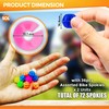 72Pcs Bike Spoke Beads | Multicoloured Bicycle Spokey Dokeys |