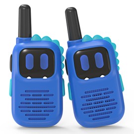 AIKTUPSY Walkie Talkies with Dinosaurs Silicone Sleeve 1000FT Range 2 Channels 2 Way Radio,Kids Toys Boys 3-5 Toddler Walkie Talkies 3 4 5 6 7 8 Year Old Boy Birthday Gifts Children Backyard Toys